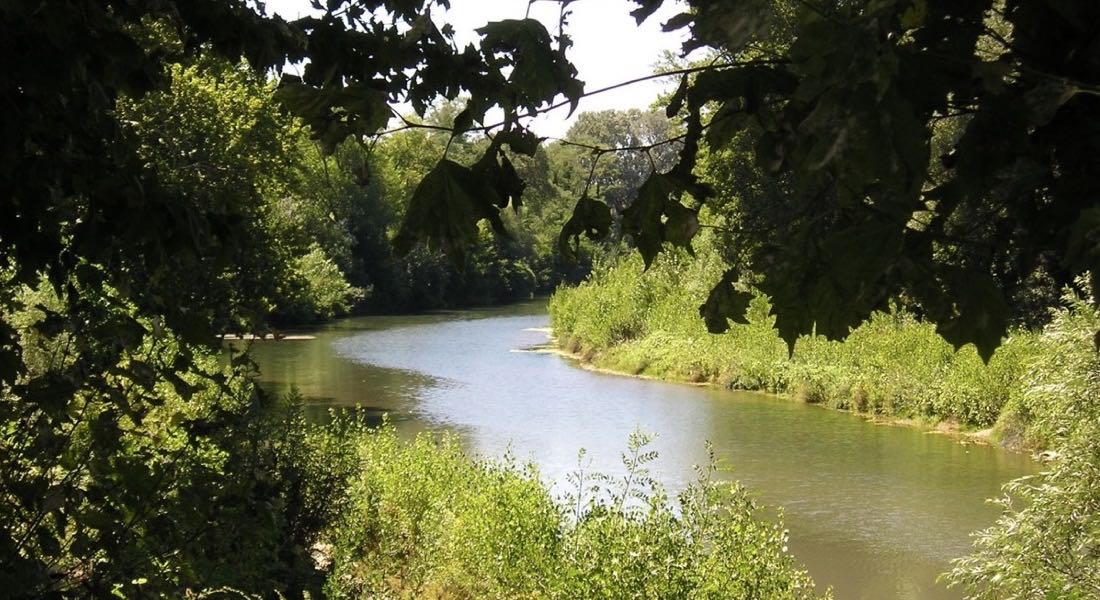 The Vidourle river in Sommières